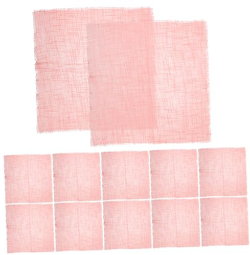 KICHOUSE 12St Serviettentischdecke Tischdecken evengers servietten aus Baumwollstoff frühlingsparty-Servietten Hochzeits-Partyservietten weiche servietten Esstisch Rosa