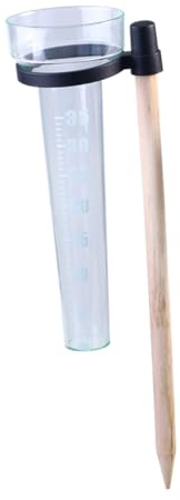 Milisten Pluviomètre en Verre Tasse à Mesurer en Plastique Mesure Précise des Précipitations Facile à Placer pour Jardin pour Statistiques Météorologiques