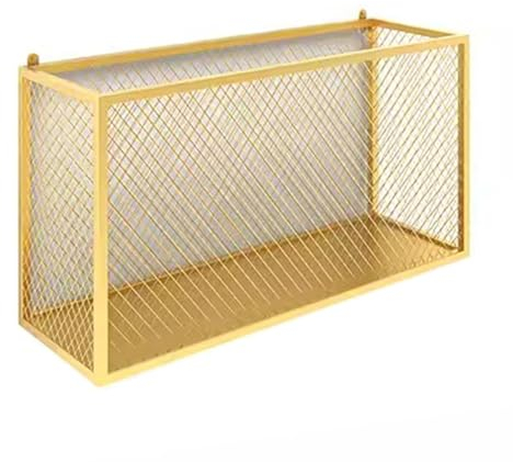Farbband-Organizer Wandmontierter Geschenkpapier-Organizer – Goldfarbener Bastelbandhalter für Geschenkeladen/Konditorei/Blumenladen/Studio (Size : 70x22x35cm/27.6x8.7x13.8in)