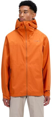 Berghaus Men's Deluge Pro Waterproof Shell Jacket | Adjustable | Durable Coat | Rain Protection Waterproof Jacket, Blazing Fire, M