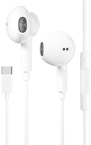 USB C Kopfhörer für Samsang Galaxy S23 S22 S21, HiFi Stereo Type c Kopfhörer mit Kabel,Earphones Headphones In Ear, für Phones 15/Google Pixel/Huawei