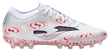 Joma Botas de Fútbol para Césped Natural y Artificial, 40-46 – Blanco Negro Artificial Evolution Cup Brinda Ligereza, Velocidad y Dominio para Entrenamientos de Alta Intensidad