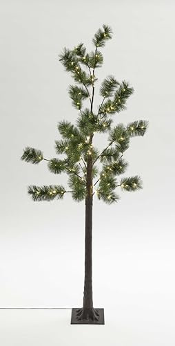 Northpoint LED Baum Tannenbaum Nadelbaum 150cm hoch Weihnachtsbaum Braun nur 3,6W Stromverbrauch mit 150 LEDs