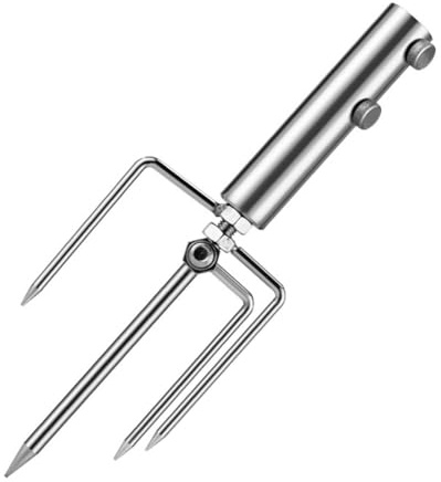 MiOYOOW Ancre de sable pour parapluie avec 4 pointes, support de base de parapluie en acier inoxydable, coupe-vent, anti-rouille, support de sol pour la plupart des parapluies de pêche à la plage