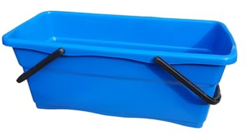 Multifunktionaler Eimer/Kübel in Blau – Rechteckig und Tragegriffen 54x24x22,5cm (ohne Räder)
