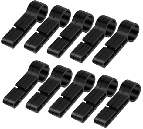 Yardenfun 20pcs Secure Fit Helmet Covers Slip Buckle Clips for Hard Hat Headlamp Accessory