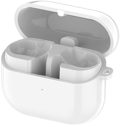 Ladekoffer Kompatibel für Samsung Galaxy Buds 3 Pro ladecase, Ersatz-Ladebox, Ohrhörer-Ladehülle für Samsung Galaxy Buds 3 Pro R630 Bluetooth-Ohrhörer Zubehör，Weiß