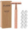 BCQTD Solara Razor,Reusable Solara Razor for Women,Safety Manual Razors,Metal Razors for Men for Shaving and Women for Leg Arm Underarm Bikini