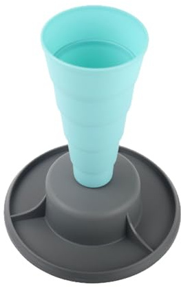 Qsvbeeqj Support de poche à douille pliable avec plateau de rangement et base antidérapante pour économiser de l'espace pour la cuisine domestique et commerciale Équipement de décoration de dessert PP