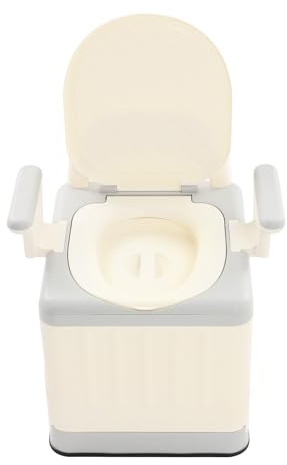 WAPHOERTE Tragbare Campingtoilette Mobile Reisetoilette Trenntoilette mit klappbarem Kloßchale mit Deckel Sitztoilette für Senioren und Schwangere, 150 kg tragfähig