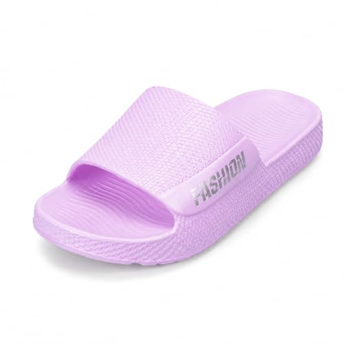CLEIKS Ciabatte Donna Estive Ciabatte per Ospiti Comode Suola Spessa 3.5cm Sandali Palestra Spa (Viola, 40 EU, WES260413-0)