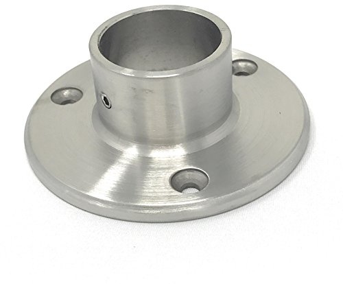 Bayram® 1 unidades Acero Inoxidable pared Brida Diámetro 33,7 de 48,2 Fitting pared conector Soporte de pared Tubo Soporte inox Bayram® 1 unidades