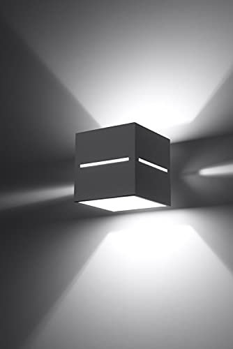 Licht-Erlebnisse Bauhaus Wandleuchte (Bauhaus, Rechteckiger Schirm) Innenlampe Hotellampe Flurleuchte Wandlampe