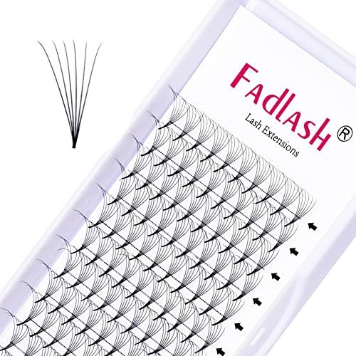 FADLASH Russische Volume 6D 0.07mm C Curl 10mm Lengte Premade Wimper Wimperverlengingen Volume Lash Extensions（6D-0.07C-10mm）