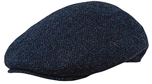 Sterkowski Alex Schirmmütze | Harris Tweed Schiebermütze für Herren und Frauen | Warm Winter Tweed Flat Cap
