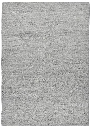 Original marokkanischer Berber Teppich aus 100% nachhaltiger Schurwolle (Wollsiegel); handgeknüpft, weich und robust | 70 x 140 cm; Farbe: Sand | Florrfäden: ca. 45000 | Hadj
