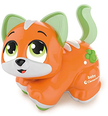 Clementoni Baby 17462 - Mon Petit Chat Câlin - Jouet Interactif pour Bébés à partir de 12 Mois et Plus - A Caresser et Choyer - Sons et Lumières - Jeu d'Eveil