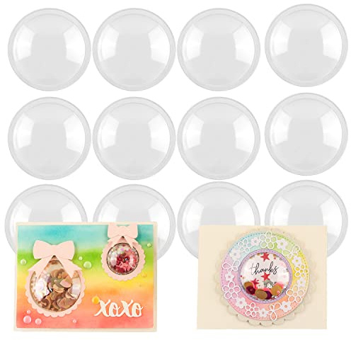 20 cúpulas tridimensionales 3D para añadir tamaño a las tarjetas Shaker, cubiertas perfectas pllásicas herramienta para scrapbooking de 2-3/8 de diámetro