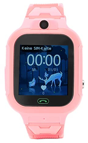 Estink 4G Kids Smart Watch - Touch Screen Telefon, IP67 Vattentät, Videoröstsamtal, One Touch SOS-design, HD-kamera, Smart-Telefon för Pojkar och Flickor (Rosa)