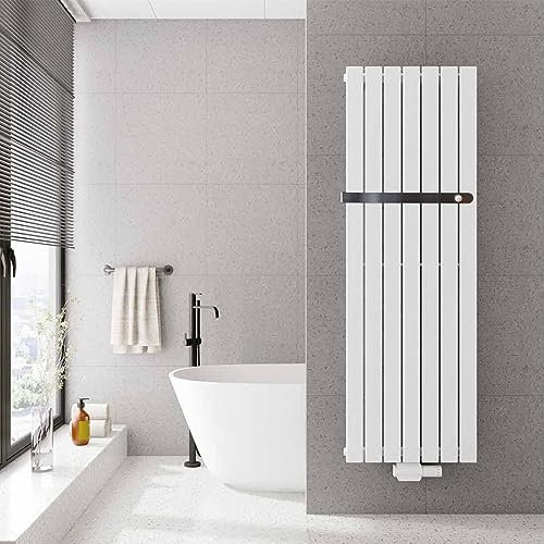 Pannello Radiatore AROG verticale singolo (monostrato) bianco/grigio antracite (larghezza 455 mm. Altezza: 1800 mm, bianco [RAL 9016])