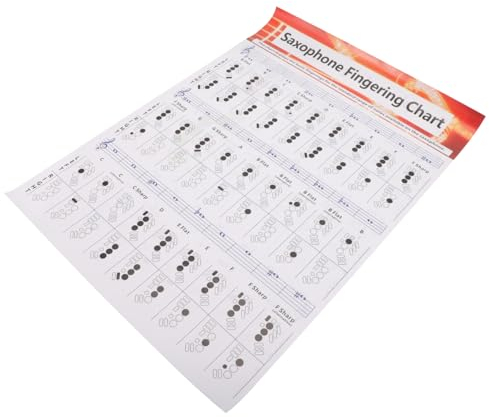 ifundom Saxophone Chord Chart Poster for Beginners Fingering Guide for Learning Soprano Saxophone in Practice Sessions: 192.00