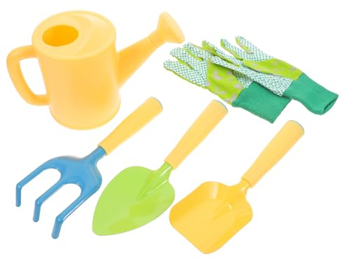 Yardwe 1satz Mädchen Gartenwerkzeugset Gartenwerkzeuge Gießkanne Und Handschuhe Für Pflanzen Graben Und Im Freien Kinderschaufel Und Rechen Für Kleine