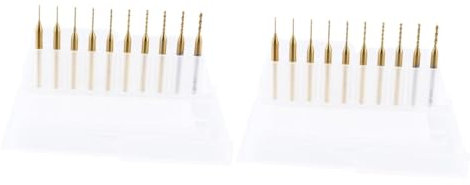 SOLUSTRE 20stücke Teiliges Von -beschichteten Pcb-bohrern Für Cnc Holzgravur Und Präzise Metallbearbeitung Hochwertige Nano-technologie Für Langlebige Werkzeuge