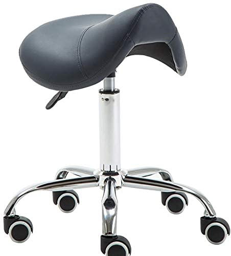 Ergonomischer Sattelhocker, Rollstuhl, Drehstuhl für Massage, Klinik, Spa, Salon, Schneiden, höhenverstellbar, mit Rädern