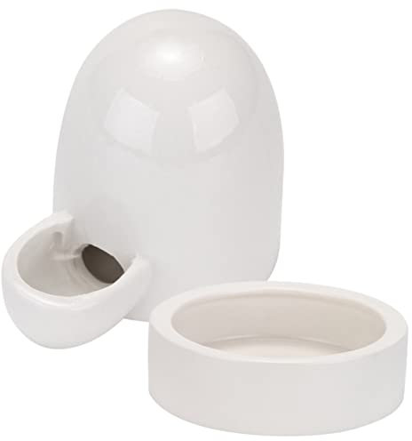 BESPORTBLE Keramik Geflügel Futterspender Und Trinkschale Leicht Zu Reinigen Langlebig Glatte Oberfläche Praktischer Hühnerfutter Wasserspender Für Poultry Food Container
