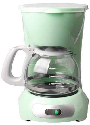 Dxysyldrun Small Drip Coffee Machine, American Coffee Filter for 4-6 People, Heat Preservation Tea Brewing Machine, Office Tea Brewing Coffee Pot,Green