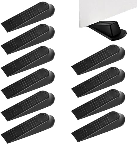 10Pcs Door Stops, Door Stoppers for Floor, Rubber Door Stop, Door Wedges Indoors, Door Wedges Indoors Rubber, Suitable for Home, Office and Other Places Where The Door Needs to be Open
