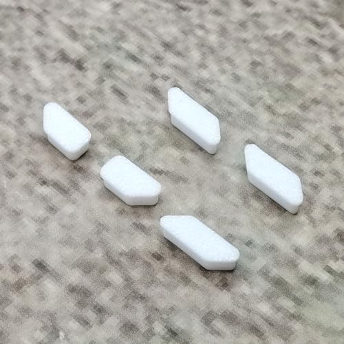 ULEIVA Ersättningsknappar, 5 x knappar, vit, kompatibel med Garmin Edge 520, knapp, GPS-cykeldator, reservdel, reparation (vit)