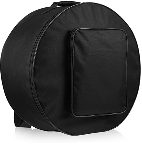 Runde Snare Drum Tasche 13-14 Zoll Rucksack Schwarz Nylon | Tragetasche mit Schultertrage, Schützt das Instrument, 1 Stück für Sicheren Transport