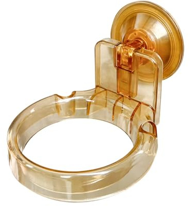 DONGKER Supporto per Asciugacapelli, Porta Phone Bagno da Muro, Porta Asciugacapelli da Parete con Ventosa, Impermeabile, per Armadietto, Bagno, Barbiere