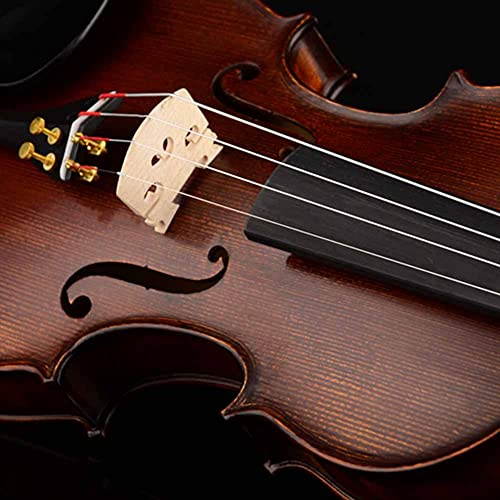 RiToEasysports Puente de Violín de Arce, Juego de 5 para Estudiantes, Accesorio Finamente Elaborado con Línea Clara, Tamaños 3/4, 1/2, 1/8, /4, Material de Arce (Juego de cinco escalas de violín 1/8.)