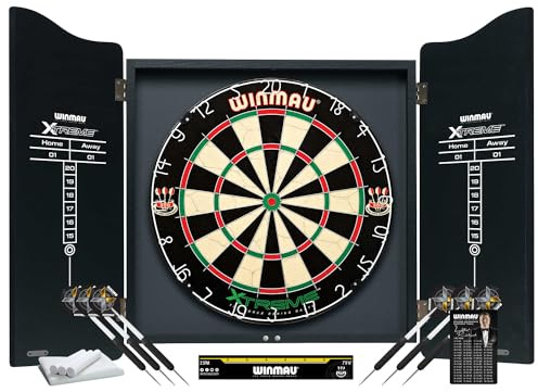 Winmau Dartboard Set „XTREME“ inklusive Cabinet
