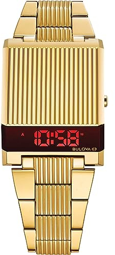 Bulova Herren Analog Quarz Uhr mit Edelstahl Armband 97C110