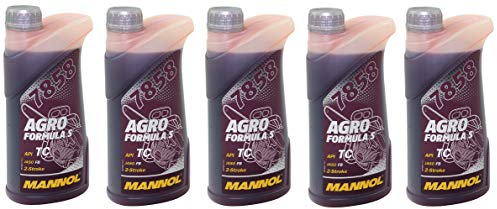 MANNOL Agro Formula S 2T 2-Takt Kettensägenöl API TC JASO FB 5 Liter