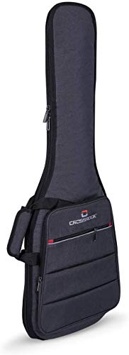 Crossrock Borsa imbottita per chitarra elettrica | Imbottitura 10 mm, spallacci zaino, tasca frontale – Protezione leggera per lezioni e pratica quotidiana