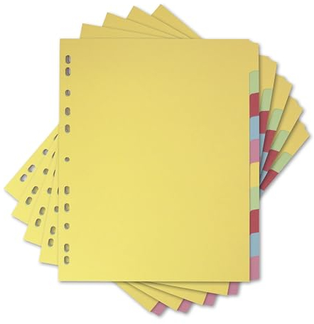 Elba A4+ (extra breit), 10-teilige Kartenteiler, sortiert, 5 Sets