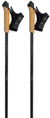 Komperdell Levante Carbon Nordic Walking Stöcke Schwarz/Akzent 130 cm