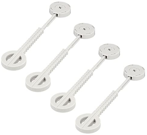 Gedotec Tischplatten-Verbinder Kunststoff zum Anschrauben FIX-A-LOT einteilig | 4 Stück - Tischverbinder zum Schrauben | Möbelverbinder mit Bauhöhe: 9 mm | Verbindungsbeschlag für Tische & Möbel-Bänke