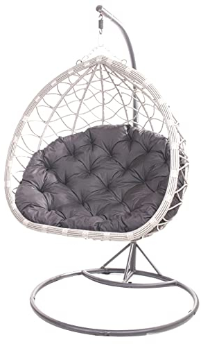 Kissen FÜR HÄNGESESSEL 100x110cm - Kissen-Schaukelkissen -Kissen für Hängekorb-Hängesessel Kissen, Polster, Hängekorb, Schaukel Korb, Schaukelkissen Rückenkissen (Anthrazit)