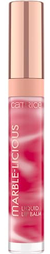 Catrice Marble-licious Liquid Lip Balm, Lip Gloss, No. 040, Red, Nourishing, with Oils, Natural, Glossy, Vegan, Paraben-Free, No Microplastic Particles, Nanoparticles Free, Pack of 1 (4 ml)
