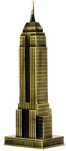 Empire State Building Statue, Metallmodell, New York, Stadtrundfahrt, Souvenirs, Geschenk, Wahrzeichenfigur, Heimdekoration, Dekorationen für Wohnzimmer, Schlafzimmer, Bücherregal, Tisch,