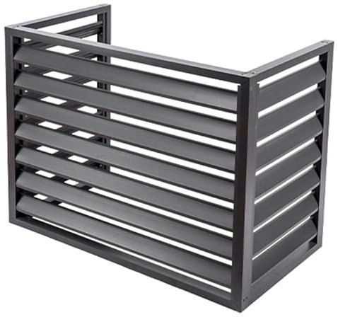 Couverture ac pour l'extérieur Cache Climatiseur Exterieur Aluminium Couverture De Climatisation Décoratif cache poubelle exterieur Convient à la pompe à chaleur de poubelle de climatisation extérieur