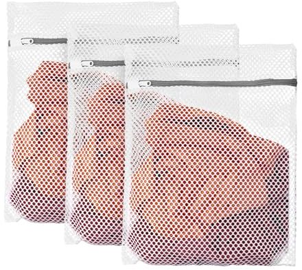 Giantree 3 Stück Wäschenetz für Waschmaschine, Wäschenetze Wäschebeutel Wäschesack mit Reißverschluss Mesh Wäschesack Wiederverwendbar Wäschebeutel,für Hemden T-Shirts Unterwäsche Socken usw(30*40CM)