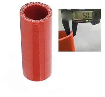ID 16-100 mm gerader Silikonschlauch, Zubehör, Rot, 400 mm, ID 70 mm