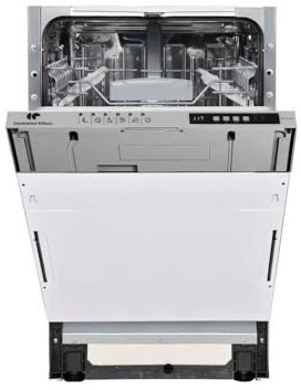 Lave-vaisselle encastrable CONTINENTAL EDISON CELV1045FI-10 couverts - Largeur44,8cm - Classe D - 45 dB - Blanc