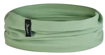 Sterntaler OCS Multifunktionstuch uni – Vielseitig tragbares Tuch aus Singlejersey (Bio) – Unisex Kopfbedeckung & Halstuch – Baby und Kinder Accessoire – eisgrün, Größe 2